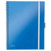 Leitz 4645 WOW Be Mobile cahier à spirale A4 quadrillé 80 g/m² 80 feuilles - bleu métallisé 46450036 211734