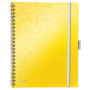 Leitz 4645 WOW Be Mobile cahier à spirale A4 quadrillé 80 g/m² 80 feuilles - jaune 46450016 226143 - 1