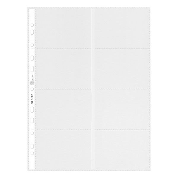 Leitz 4758 premium pochette transparente A4 pour cartes de visite (10 pièces) 47583003 211839 - 2