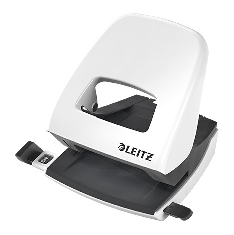 Leitz 5008 NeXXt WOW perforatrice 2 trous (30 feuilles) - blanc métallisé 211868 - 1