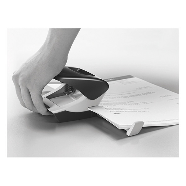 Leitz 5008 NeXXt WOW perforatrice 2 trous (30 feuilles) - blanc métallisé 211868 - 5