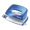 Leitz 5060 WOW mini perforatrice 2 trous (10 feuilles) - bleu métallisé 50601036 226007
