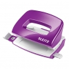 Leitz 5060 WOW mini perforatrice 2 trous (10 feuilles) - violet métallisé 50601062 226010