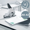 Leitz 5180 Heavy Duty perforatrice 2 trous (65 feuilles) - argent 211396 - 3