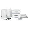 Leitz 5213 WOW module de classement (4 tiroirs) - blanc/gris 52132001 226053 - 5