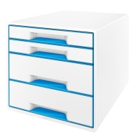Leitz 5213 WOW module de classement (4 tiroirs) - bleu métallisé 52132036 202535