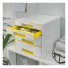 Leitz 5213 WOW module de classement (4 tiroirs) - jaune 52132016 226167 - 3