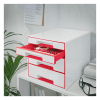 Leitz 5213 WOW module de classement (4 tiroirs) - rouge 52132026 227651 - 3