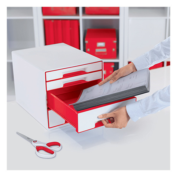 Leitz 5213 WOW module de classement (4 tiroirs) - rouge 52132026 227651 - 4