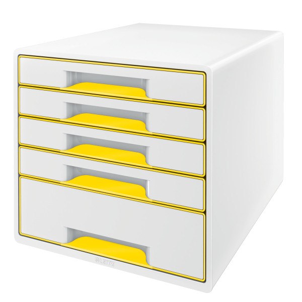 Leitz 5214 WOW module de classement (5 tiroirs) - jaune 52142016 226168 - 1