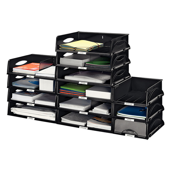 Leitz 5230 Sorty bac à courrier paysage standard A4 - noir 52300095 202511 - 2