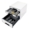 Leitz 5252 module de classement (4 tiroirs) - blanc/noir 52521001 226058 - 2