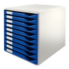 Leitz 5281 module de classement (10 tiroirs) - bleu 52810035 211216 - 1