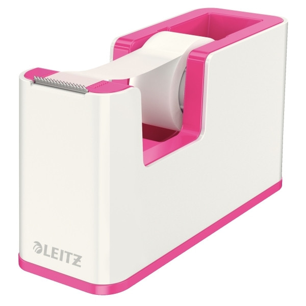 Leitz 5364 WOW dévidoir de ruban adhésif - blanc/rose 53641023 226044 - 1