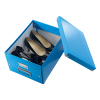 Leitz 6044 WOW boîte de rangement moyenne - bleu métallisé 60440036 211156 - 3