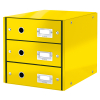 Leitz 6048 WOW module de classement (3 tiroirs) - jaune