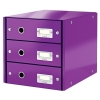 Leitz 6048 WOW module de classement (3 tiroirs) - violet métallisé