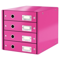 Leitz 6049 WOW module de classement (4 tiroirs) - rose métallisé 60490023 211963