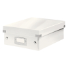 Leitz 6057 WOW petite boîte de rangement à compartiments - blanc métallisé 60570001 211956 - 1