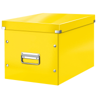 Leitz 6108 grande boîte de rangement cubique - jaune 61080016 226262