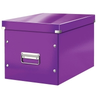 Leitz 6108 grande boîte de rangement cubique - violet 61080062 226072