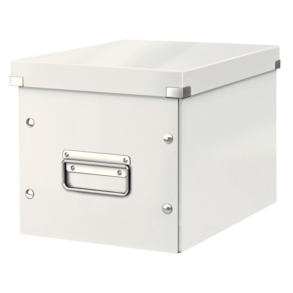 Leitz 6109 boîte de rangement cubique moyenne - blanc 61090001 226075 - 1