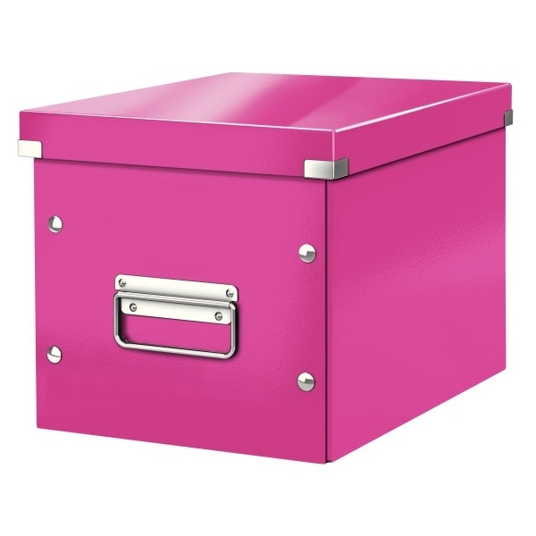 Leitz 6109 boîte de rangement cubique moyenne - rose 61090023 226076 - 1