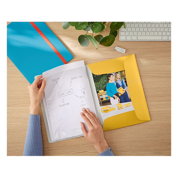 Leitz Cosy Mobile Plus album de présentation A4 (20 pochettes) - jaune foncé 46700019 226391 - 4