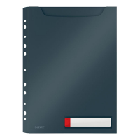Leitz Cosy Privacy chemise de confidentialité avec bande perforée rétractable A4 (3 pièces) - gris velours 46680089 226402