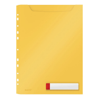 Leitz Cosy Privacy chemise de confidentialité avec bande perforée rétractable A4 (3 pièces) - jaune foncé 46680019 226400