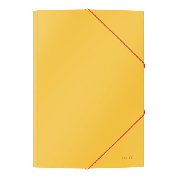 Leitz Cosy chemise cartonnée à 3 rabats - jaune foncé 30020019 226406 - 1