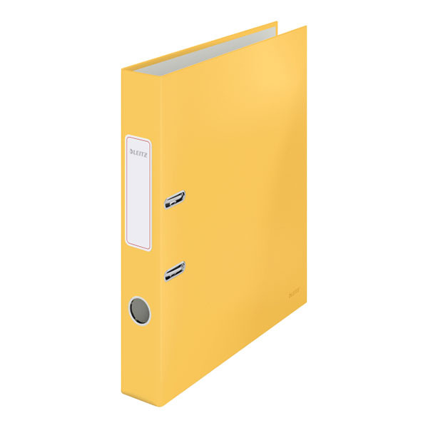 Leitz Cosy classeur à levier au toucher doux 180° A4 50 mm - jaune foncé 10620019 226359 - 1