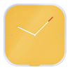 Leitz Cosy horloge murale en verre - jaune foncé 90170019 226451