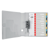 Leitz Cosy intercalaires imprimables en plastique A4 avec 10 onglets (11 trous) 12470000 226367 - 2