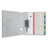 Leitz Cosy intercalaires imprimables en plastique A4 avec 12 onglets (11 trous) 12480000 226368 - 2