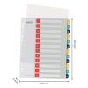 Leitz Cosy intercalaires imprimables en plastique A4 avec 12 onglets (11 trous) 12480000 226368 - 3
