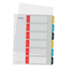 Leitz Cosy intercalaires imprimables en plastique A4 avec 6 onglets (11 trous) 12460000 226366 - 1