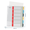 Leitz Cosy intercalaires imprimables en plastique A4 avec 6 onglets (11 trous) 12460000 226366 - 3