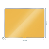 Leitz Cosy tableau en verre magnétique (80 x 60 cm) - jaune foncé 70430019 226442 - 3