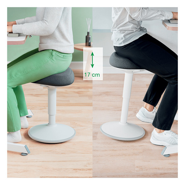 Leitz Ergo Active tabouret avec assise confortable et réglage pneumatique - gris clair 65440085 202757 - 8