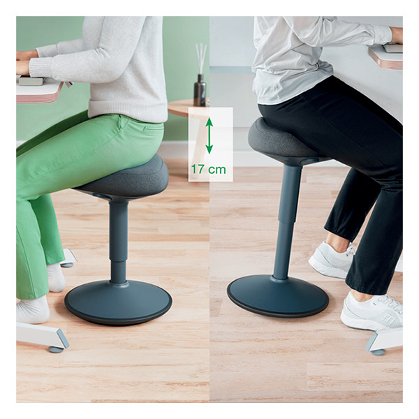 Leitz Ergo Active tabouret avec assise confortable et réglage pneumatique - gris foncé 65440089 202759 - 8