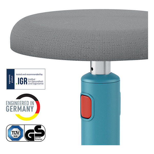 Leitz Ergo Cosy tabouret ergonomique assis/debout - bleu 227599 - 3