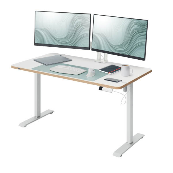 Leitz Ergo bureau assis-debout électrique 120 x 70 cm - blanc 243785 - 1