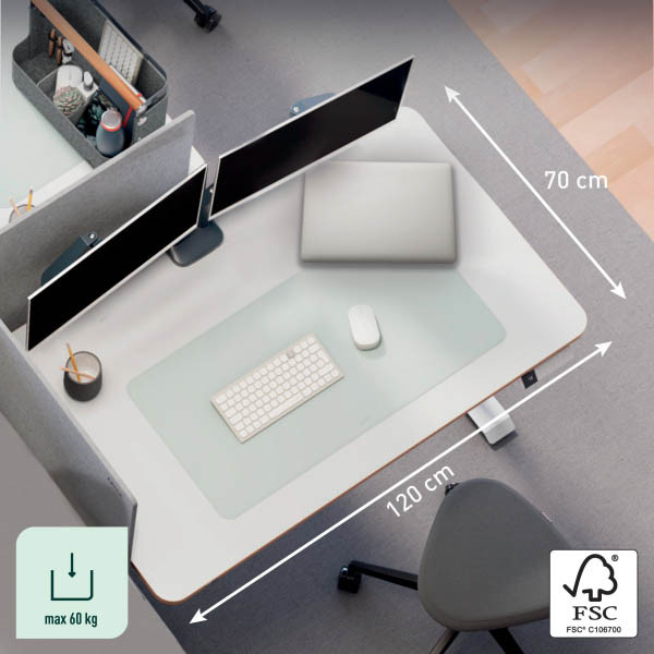 Leitz Ergo bureau assis-debout électrique 120 x 70 cm - blanc 243785 - 2