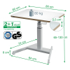 Leitz Ergo bureau assis-debout électrique 80 x 60 cm - blanc 65340001 202547 - 7