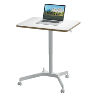 Leitz Ergo bureau assis-debout mobile 80 x 60 cm - blanc 65360001 202548
