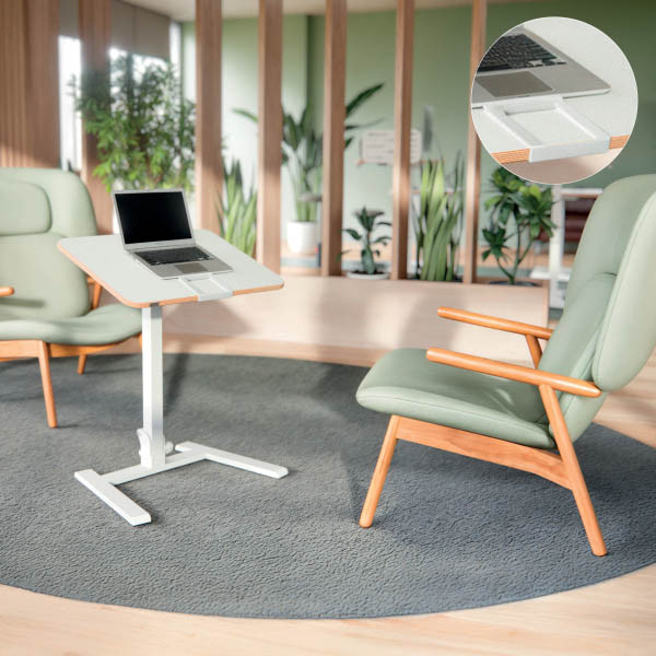 Leitz Ergo bureau assis-debout pliable compact 65 x 48 cm - blanc 213469 - 4