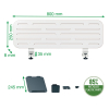 Leitz Ergo organiseur de bureau brochable avec support pour ordinateur portable 80 x 25 cm 65490000 202755 - 3