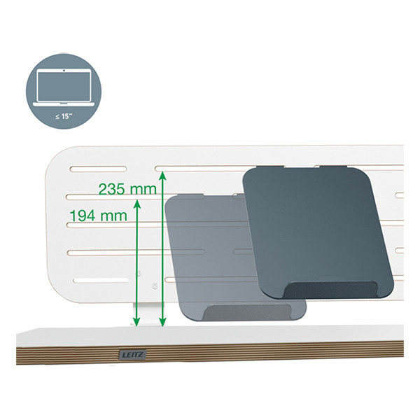 Leitz Ergo organiseur de bureau brochable avec support pour ordinateur portable 80 x 25 cm 65490000 202755 - 6