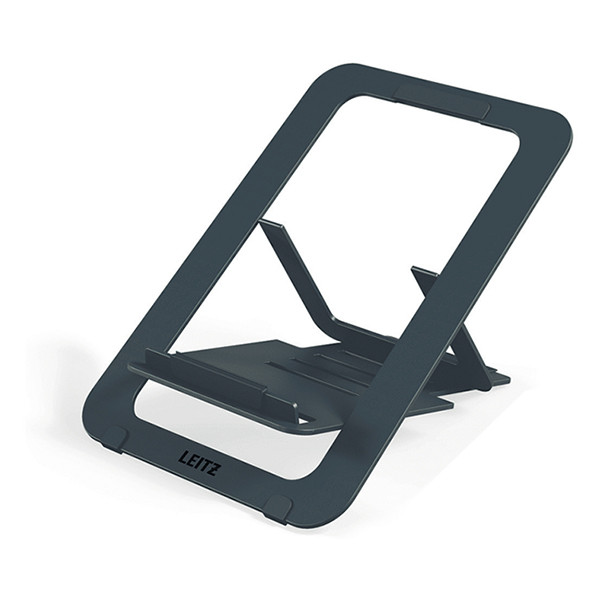 Leitz Ergo support pour ordinateur portable réglable ultra-plat en aluminium - gris foncé 63460089 202509 - 1